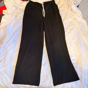 🖤 Vuori Halo Wide Leg Pants — Black, Size Large